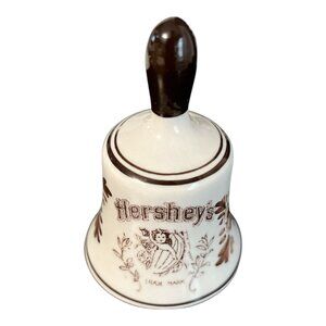 Vintage Hershey’s Ceramic Collectible Bell – 1982 Trademark Design – 3x2